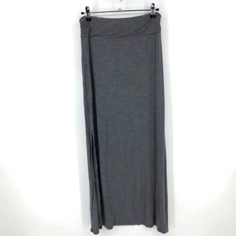 Rock and Republic Gray‎ Maxi Skirt with Slit Size S